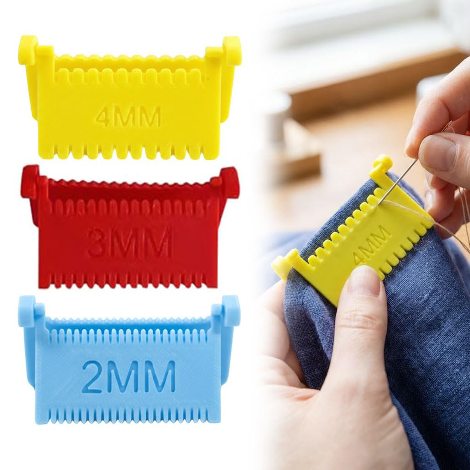 Sewing Gauge Ruler - أداة قياس للخياطة والتطريز لتحديد الحواف