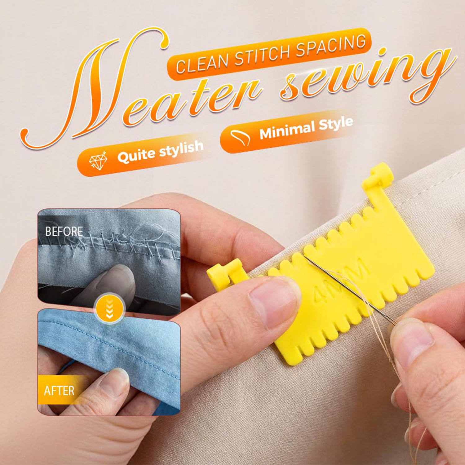 أداة قياس للخياطة والتطريز لتح - مراجعة Sewing Gauge Ruler وسعره