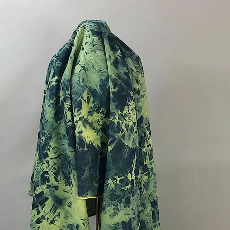 قماش دنيم مغسول بتأثير التاي د - مراجعة Sewing Batik Fabric وسعره