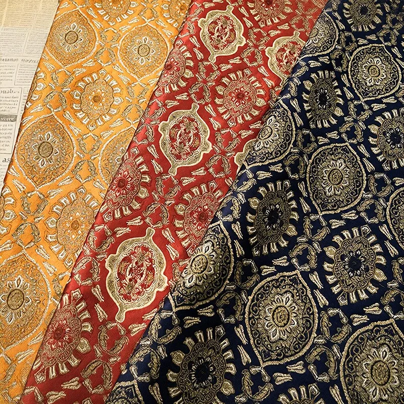 قماش جاكار بروكار بنقشة زهور ف - مراجعة Sewing Thread In Textile وسعره