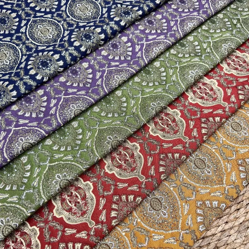 قماش جاكار بروكار بنقشة زهور ف - مراجعة Sewing Thread In Textile وسعره