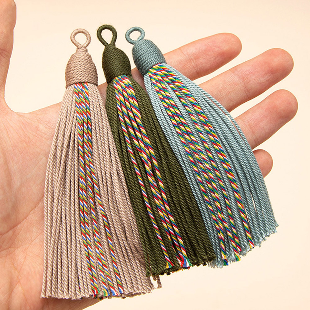 4 قطع شراشيب قطنية بطول 11 سم  - مراجعة Sewing Thread In Textile وسعره