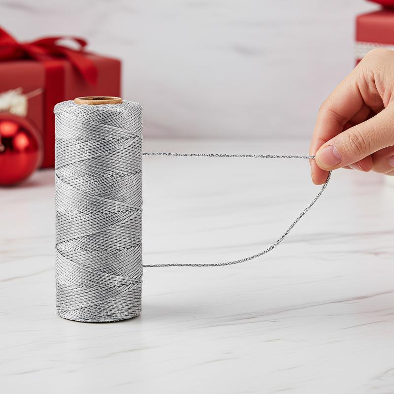 [L] حبل ماكرامي ملون بطول 100  - مراجعة Sewing Thread In Textile وسعره