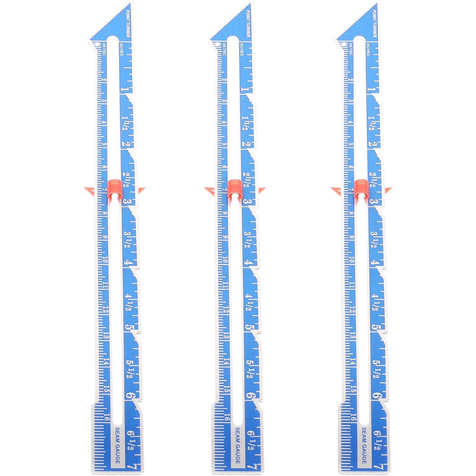 3 قطع من مسطرة قياس الأقمشة ال - مراجعة Sewing Gauge Ruler وسعره